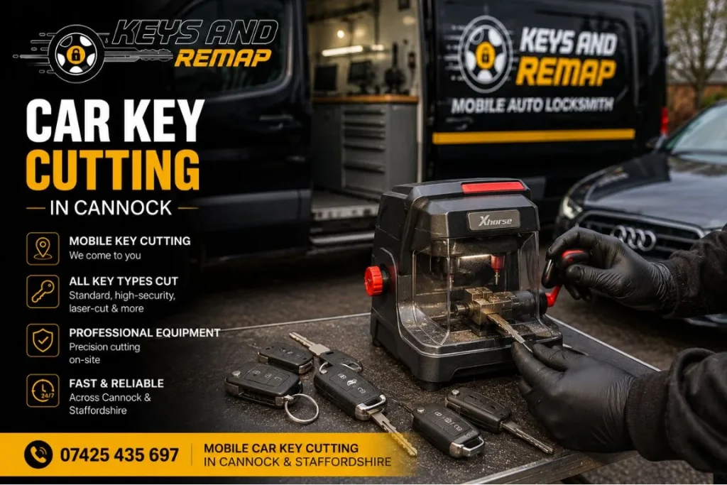 car key cutting cannock, UK